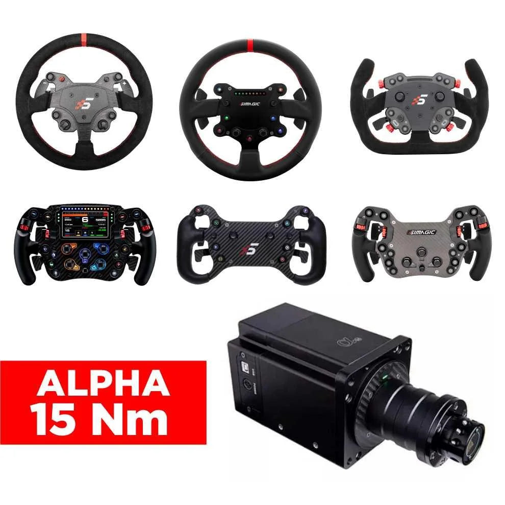 SIMAGIC DIRECT DRIVE ALPHA - 15 Nm CONFIGURATOR - Extreme Simracing