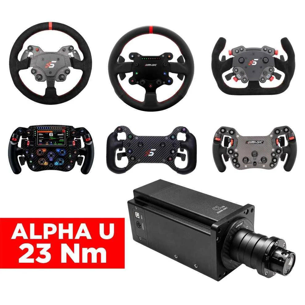 SIMAGIC DIRECT DRIVE ALPHA U - 23 Nm Configurator - Extreme Simracing